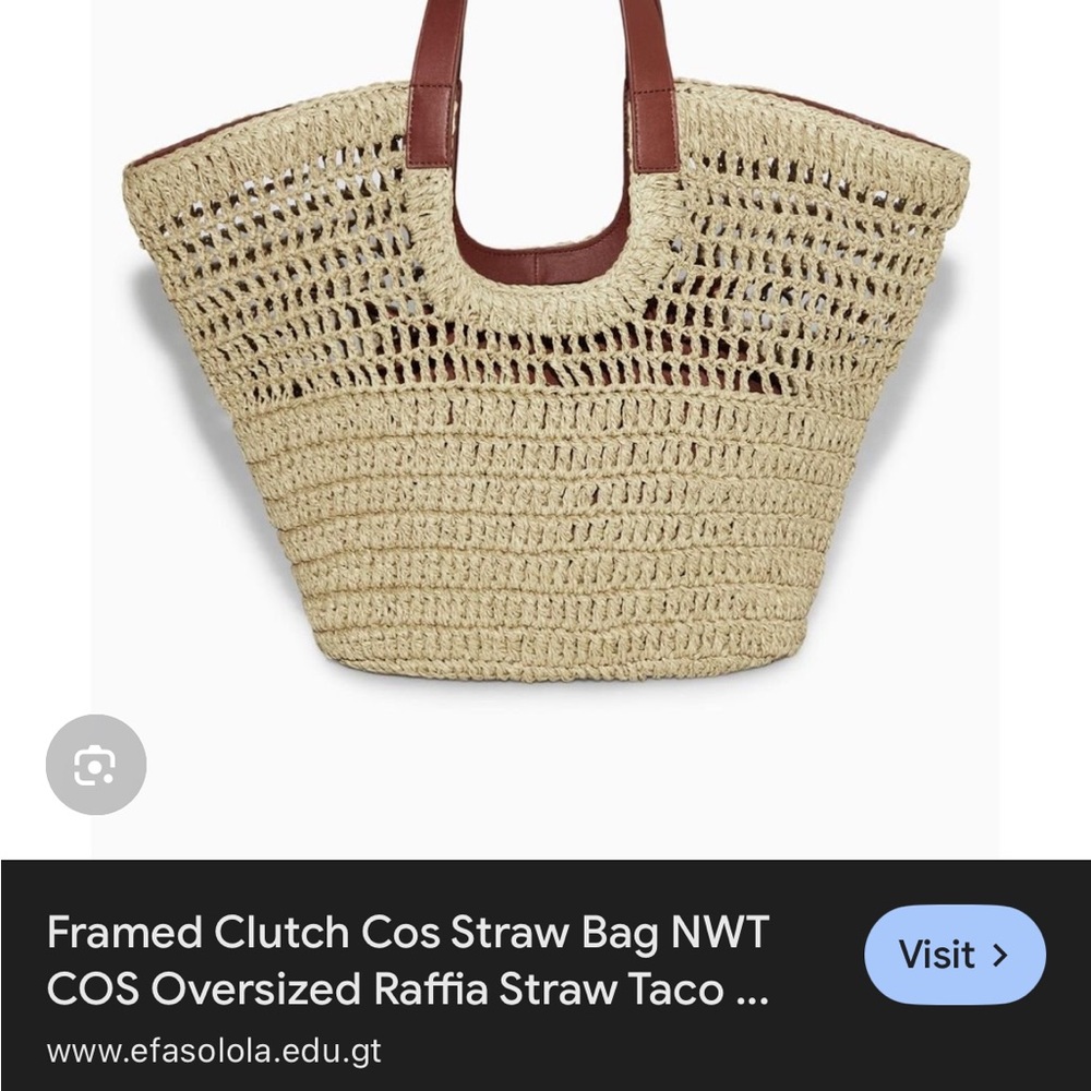 COS Raffia Bag, Tote - Picture 3 of 4
